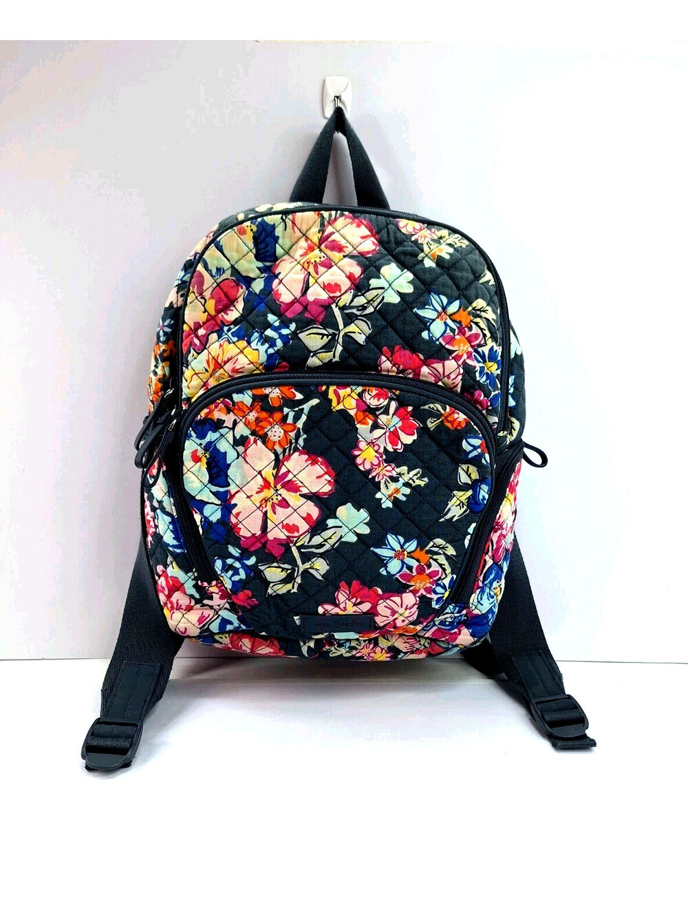 Vera Bradley Iconic Pretty Posies Floral Cotton Campus Backpack Cottagecore